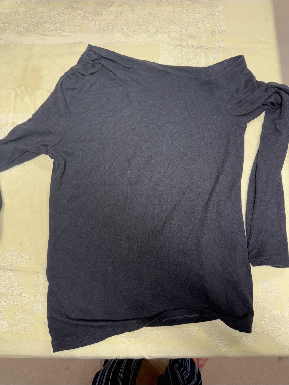 Banana Republic Black Long-Sleeve Women's Top